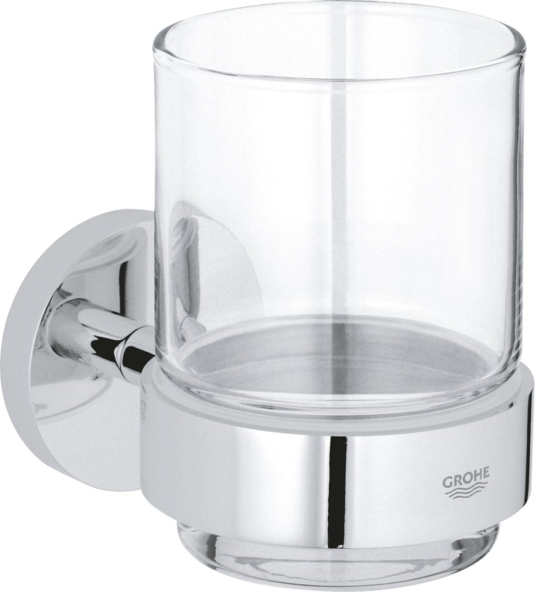 Grohe Startglas mit Halter - Chrom