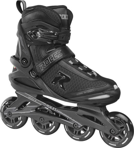 Roces – Icon 80 – Inline-Skates – Erwachsene – Schwarz – Allround-Fitness-Skate – Größe 47