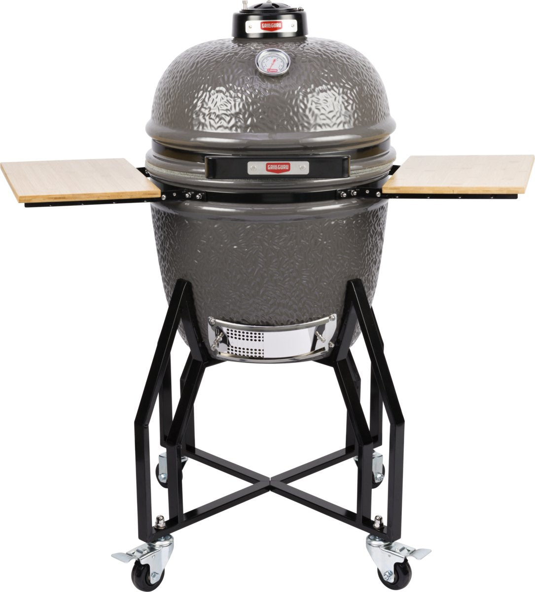 Grill guru kamado barbecue original medium compleet ø40cm ø15,75inch - compleet - grijs