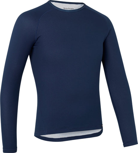 Gripgrab – Ride Thermal Langarm-Winter-Fahrradunterhemd Polygiene Base Layer Thermoshirt – Marineblau – Herren – Größe M