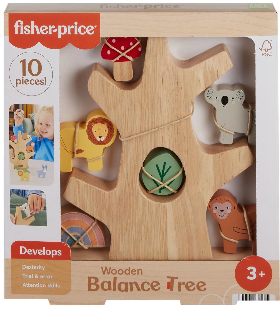 Fisher-Price-Balancebaum aus Holz