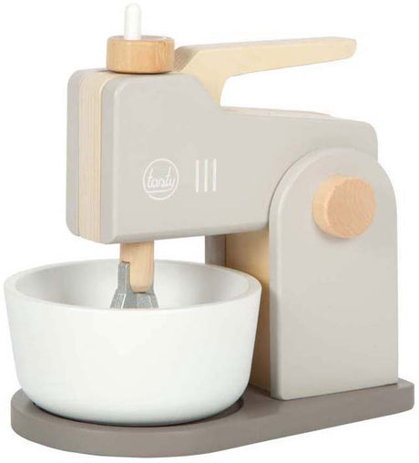 Small Foot - Mixer-Spielset aus Holz, grau, lecker