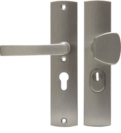 Axa veiligheidsbeslag (curve plus) inox geslepen: knop-kruk (model s blok) pc55 met kerntrekbeveiliging skg***