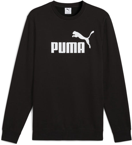 Puma ess Nr. 1 Logo Crew FL Herrenpullover – Schwarz