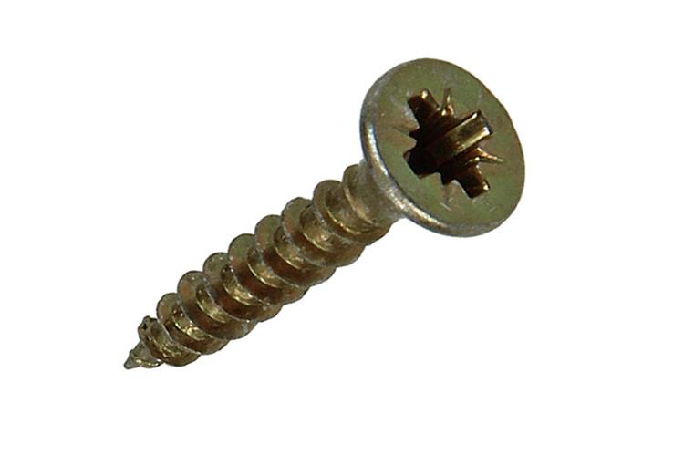 Mack 1017223 - spaanplaatschroef vz kop geelverz.35 st 3,5 x 20 mm | 10 stuks