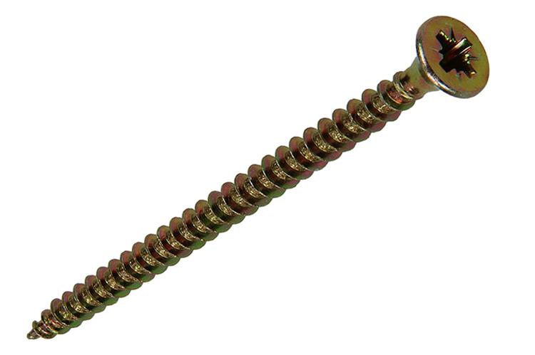 Mack 1017238 - spaanplaatschroef vz kop geelverz.12 st 4,0 x 60 mm | 10 stuks