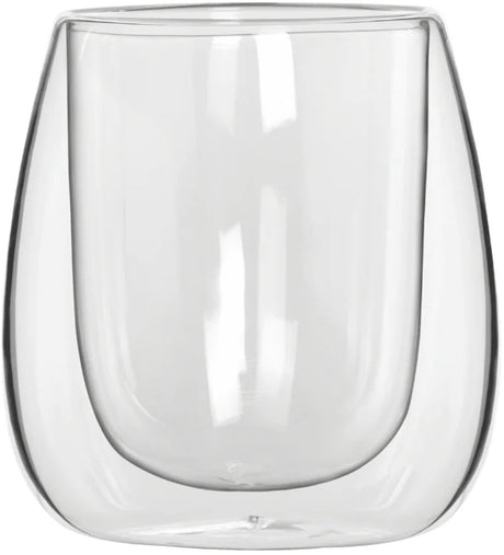Bialetti Verona Set aus 2 doppelwandigen Gläsern – 80 ml – Kaffeeglas – Teeglas – Espressoglas