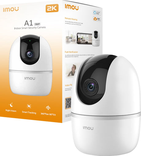 Imou a1 2k Babyphone mit Kamera – 3 MP Babyphone mit App – 360° drehbar – Weinen-Bewegungserkennung – Nachtsicht – Zwei-Wege-Audio – Datenschutzmodus – 3 Jahre Garantie