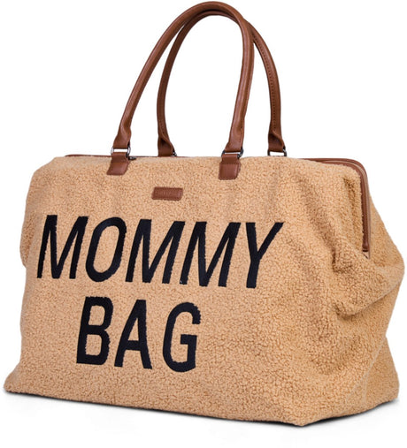 Childhome – Mommy Bag® Stilltasche – Teddybraun – superweiche, geräumige Wickeltasche – 55 x 30 x 40 cm