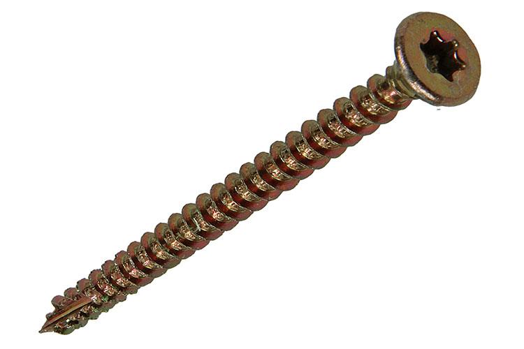 Mack 1017299 - spaanplschr.vzkop-zelfb. geelverz. 15 st 4,0 x 50 mm | 10 stuks