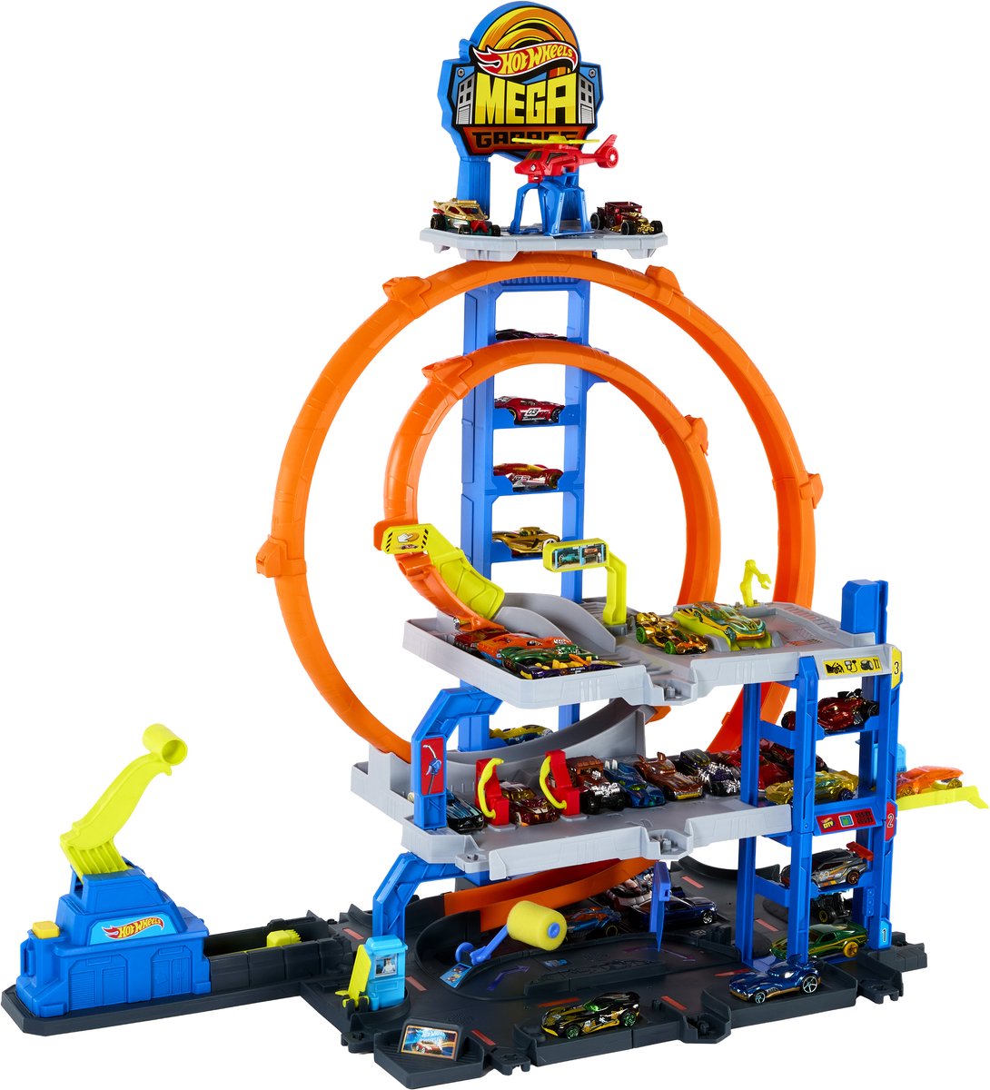 Hot Wheels Mega Loop Garage – Rennstrecke