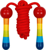 Goki Holzsprungseil Regenbogen, 200 cm