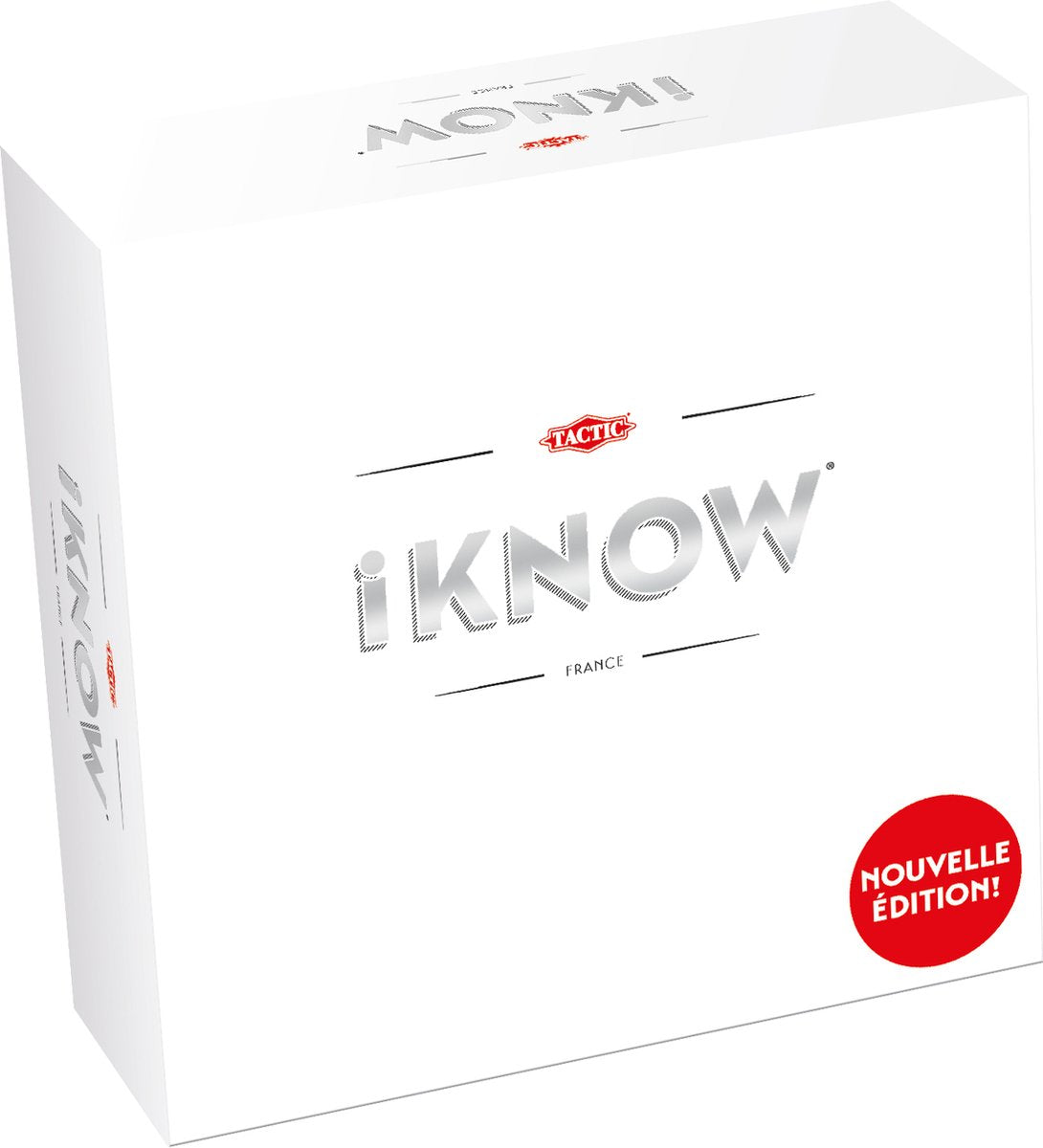 Tactic iknow – Gesellschaftsspiel – Quizspiel – Wissensspiel – 1.600 Fragen – 4.800 Indizes – 2 bis 6 Jahre – seit 15 Jahren – Französische Ausgabe!
