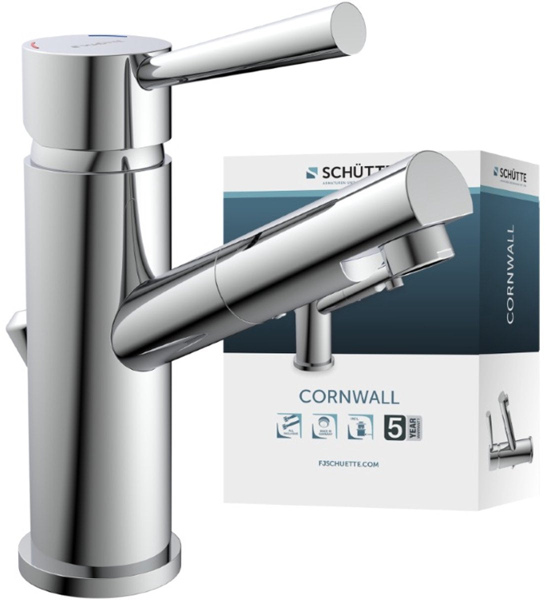 Schütte Washbeer Mixer Stockholm Chrom -gelöscht