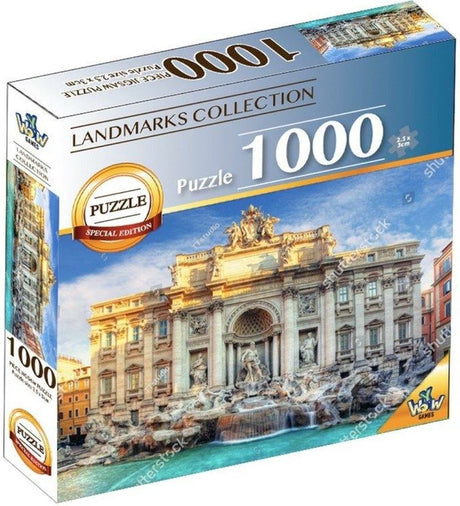 Braet Puzzle Wahrzeichen der Welt – Trevi-Brunnen 1000 Teile