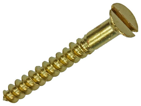 Mack 1019649 - houtschroef verzonken kop messing 11st 3,0 x 25 mm | 10 stuks