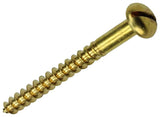 Mack 1019667 - houtschroef bolkop messing 4 st 4,5 x 45 mm | 10 stuks
