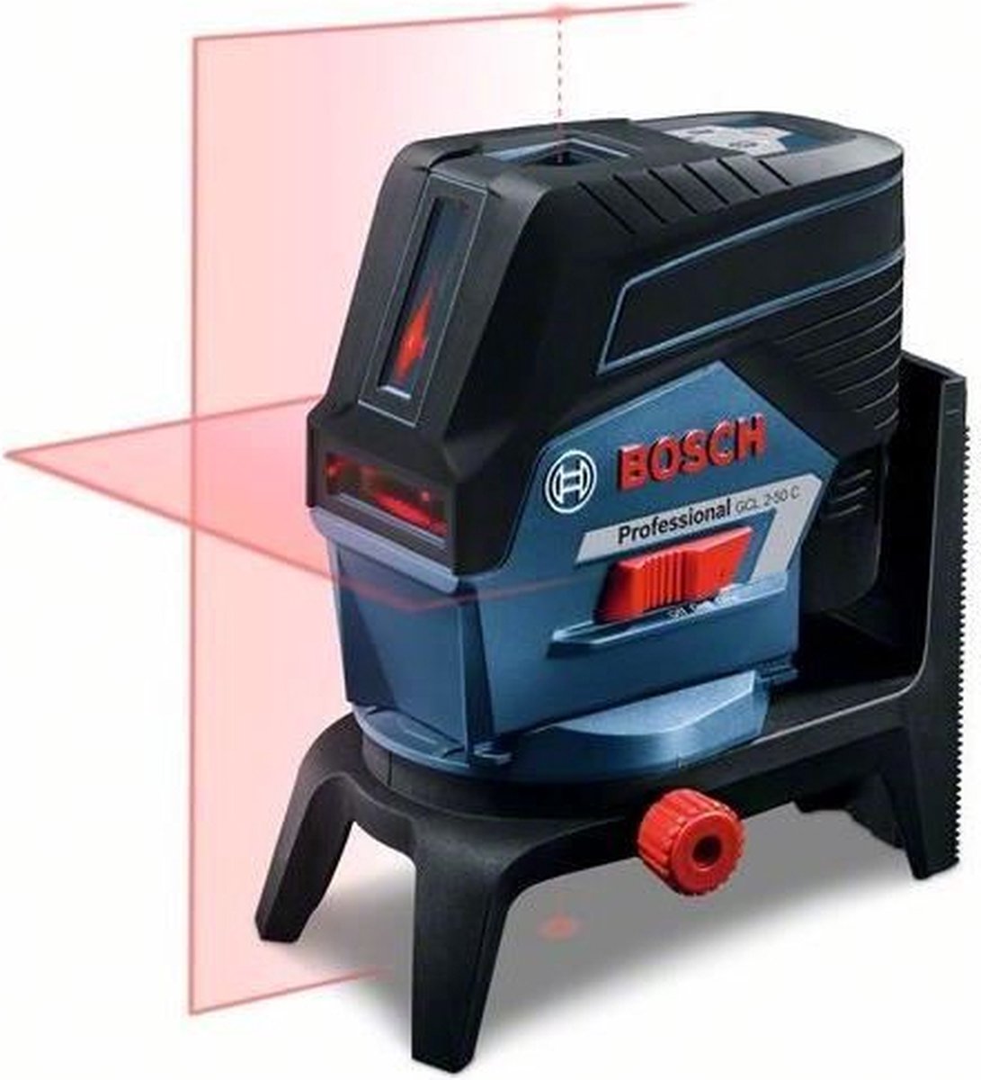 Bosch Professional GCL 2-50 C Akku Kreuzlinienlaser rot 12V + Deckenklemme Grundkörper in L-Boxx - 0601066G08