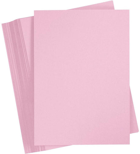 Creativ Company Farbkarton, A5, 180 gr, hellrosa, 1x100 Blatt