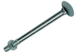 Mack 1017586 - houtbout + moer staal verzinkt1 st m8 x 100 mm | 10 stuks