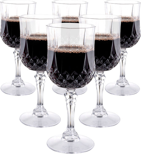 Alpina wijnglazen - set van 6 - 200ml - gehard kunststof