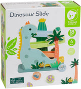Classic World Holzkugelbahn Dinosaurier, 4-tlg.