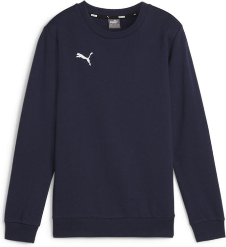 Puma Teamgoal Casuals Crew Neck Sweat Jr Jungen Sportpullover – Marine-Weiß