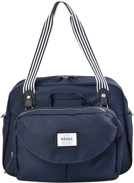 Béaba Geneve – Wickeltasche – Wickeltasche – modularer Stil – großes Fassungsvermögen – inklusive isothermer Lunch-Bag-Wickelunterlage – blau
