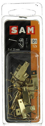 Mack 1017853 - kaderhaak staal vermessingd 12 st 7 x 23 mm | 10 stuks