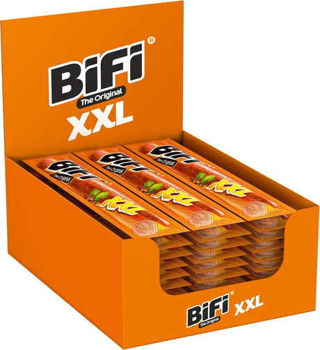 Bifi original xxl – Salamistangen extra groß – idealer Fleischsnack – für zwischendurch, unterwegs oder in der Brotdose – 30x40g