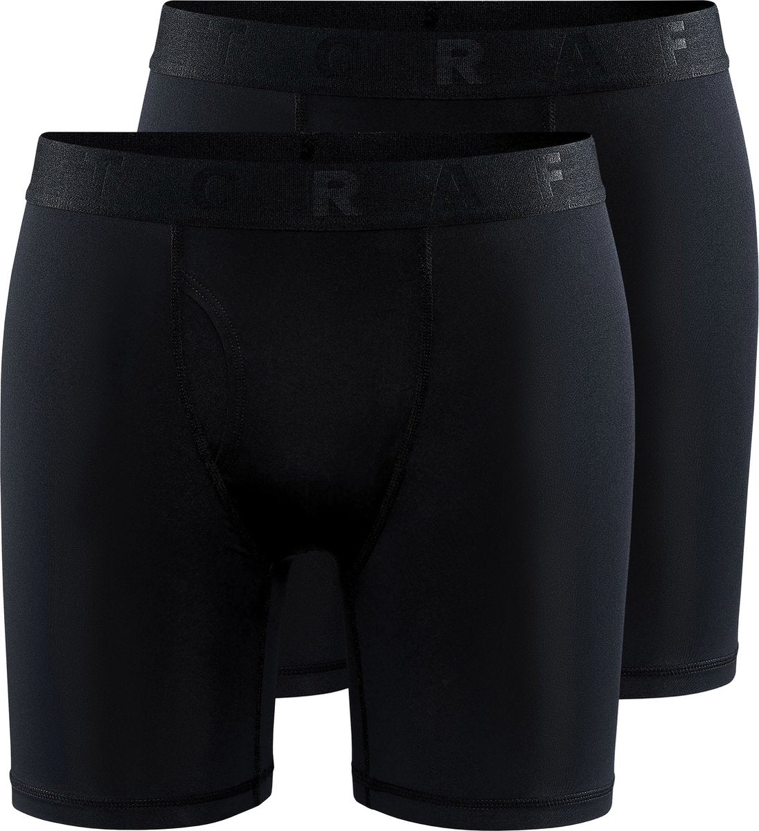 Craft active boxer 6-inch 2-pack m heren sportonderbroek - zwart