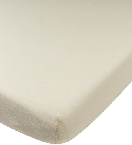 Meyco Baby Uni Spannbettlaken für Kinderbett – Jersey – weicher Sand – 60 x 120 cm