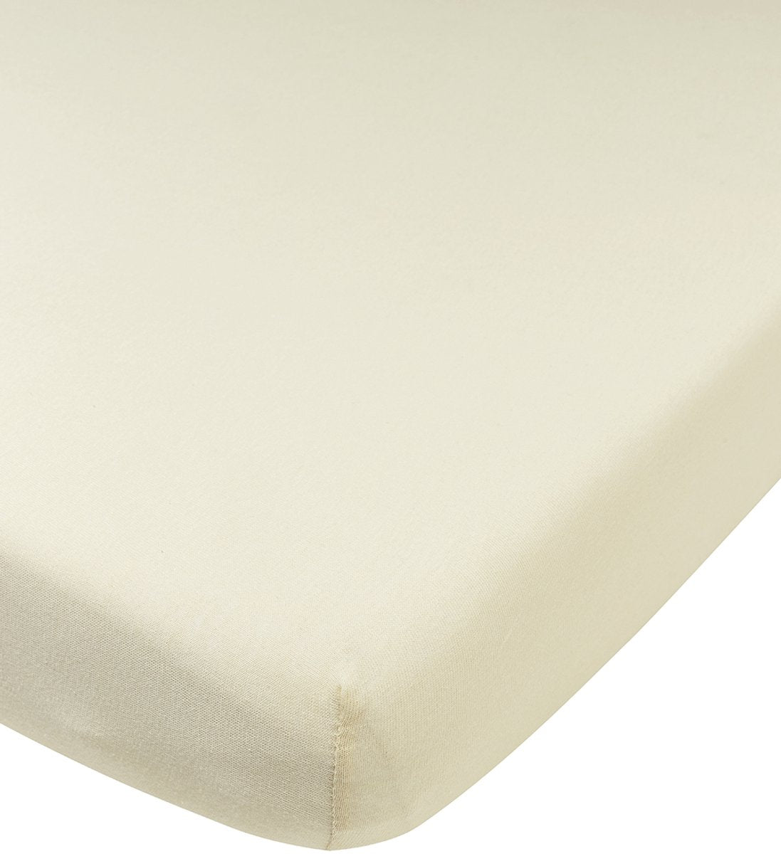 Meyco Baby Uni Spannbettlaken für Kinderbett – Jersey – Natur – 40 x 80 x 90 cm