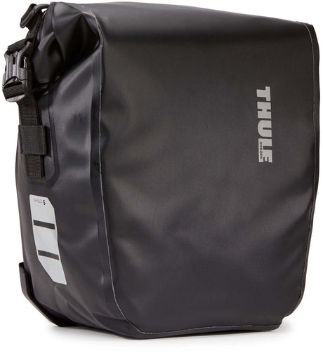 Thule Shield Fahrradtasche – Schwarz – 13 l Fassungsvermögen – Set bestehend aus 2 Teilen, insgesamt 26 l Fassungsvermögen