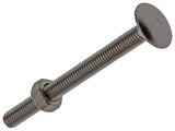 Mack 1019911 - houtbout + moer roestvrijstaal 2 st m6 x 70 mm | 10 stuks