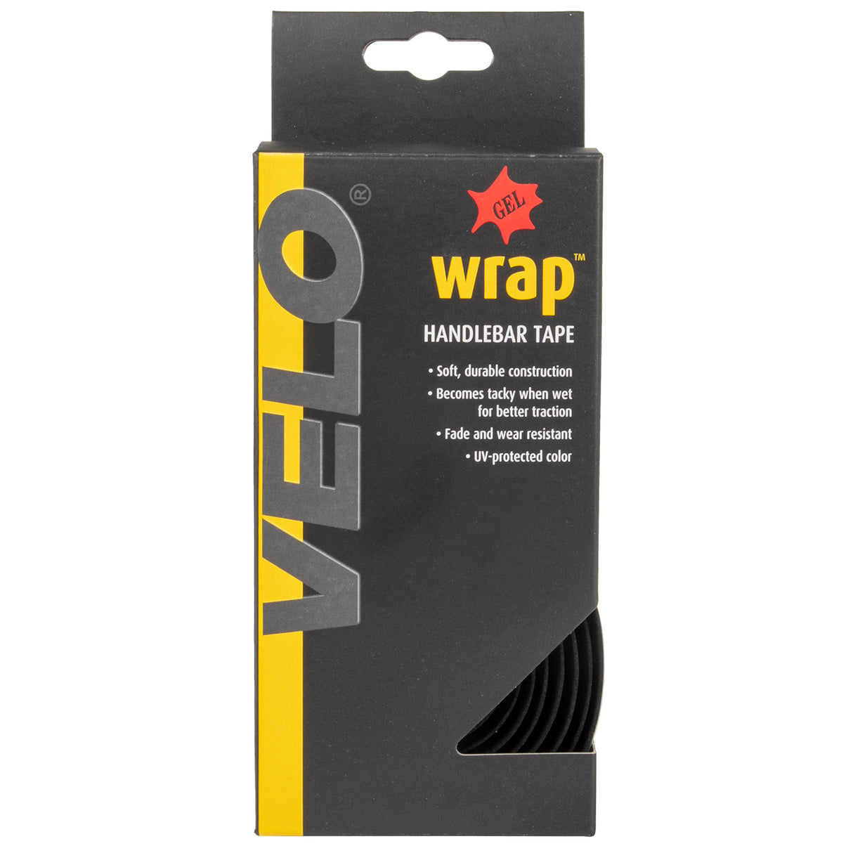 Velo Strive Lint Gel Cork Grip 2x1600 2x85mm sort