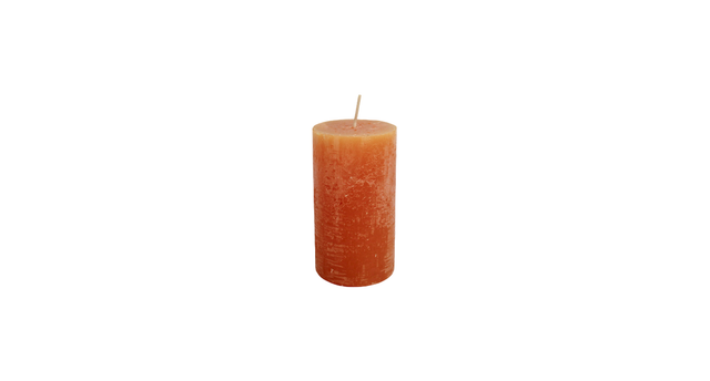 Kaars rustiek 110 60mm saffron