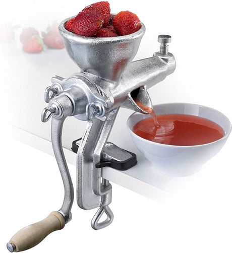 Westmark Obst- und Beerenpresse, mit Schraubzwinge zur Tischmontage, Stahl, starke sonst, silber, 97482260