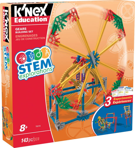 K'nex Education Stem Explorations Gears – Bauset mit Motor – über 140 Teile