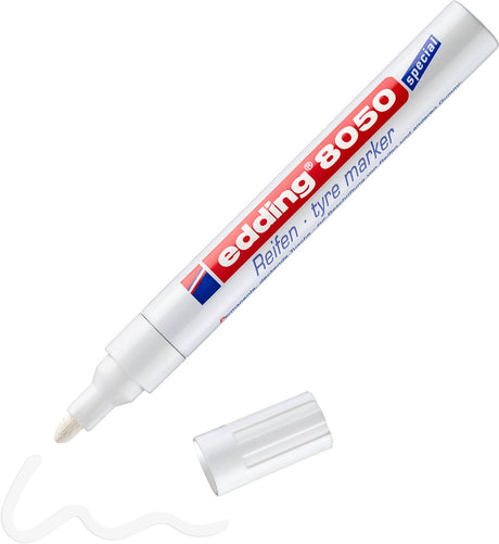Edding 8050 1 Reifenmarker Blister - weiß - 2-4mm
