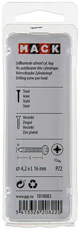 Mack 1018083 - zelfborende schroef cylkop verz. 85st 4,2 x 16 mm | 5 stuks