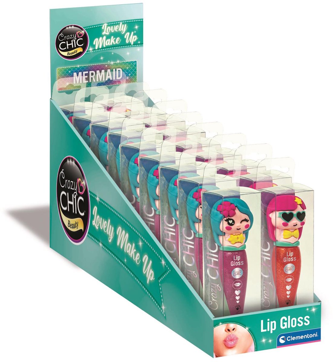 Clementoni Crazy Chic Lipgloss Meerjungfrau Rot Lila