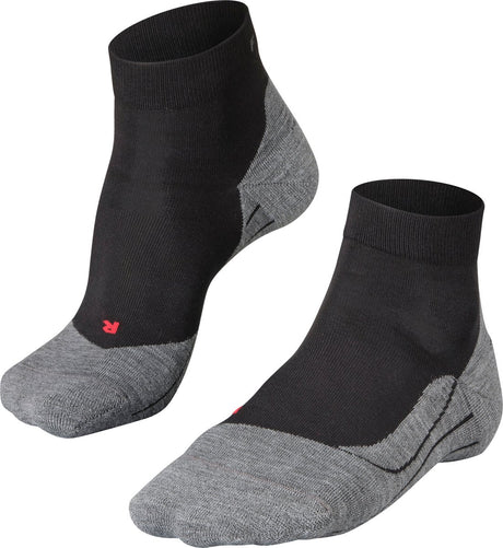 Falke ru4 kurze Anti-Blasen-Baumwoll-Funktionsmaterial-Laufsocken Herren Schwarz - Größe 39-41