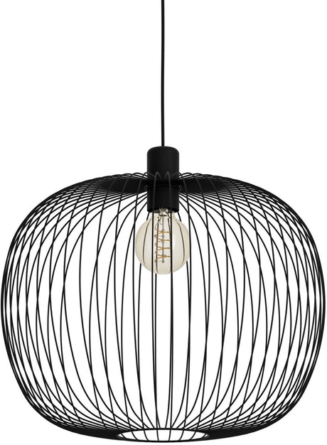 Eglo lodods hanglamp - e27 - ø 45 cm - zwart