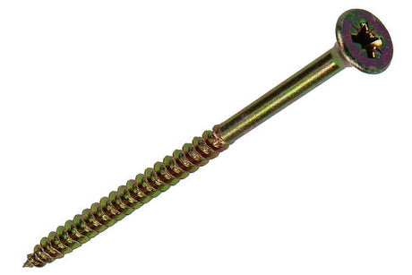 Mack 1020119 - spaanplaatschroef vz kop geel vz 100 st 5,0 x 90 mm | 2 stuks