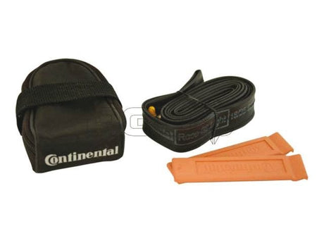 Continental Satteltasche inkl. Schlauch 28 Racing Französisch 60 mm + Feuerzeuge