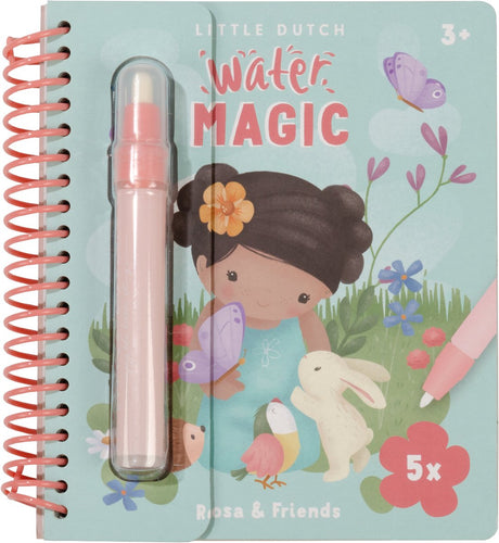 Little dutch watertekenboek water magic rosa friends - bambolino toys