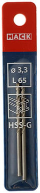 Mack 1018401 - metaalboor hss g din 338 ø 3,3 x 65 mm 2st | 5 stuks
