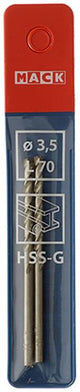 Mack 1018402 - metaalboor hss g din 338 ø 3,5 x 70 mm 2st | 5 stuks