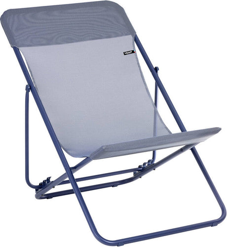 Lafuma Maxi Transat – Strandstuhl – faltbar – verstellbar – Farbblock – Indigo